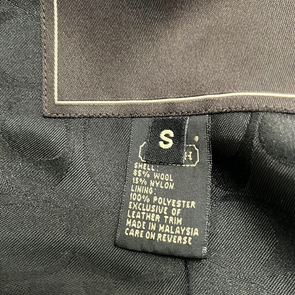 Coach Long Wool Herringbone Coat, Gray, Small - Picture 13 of 13